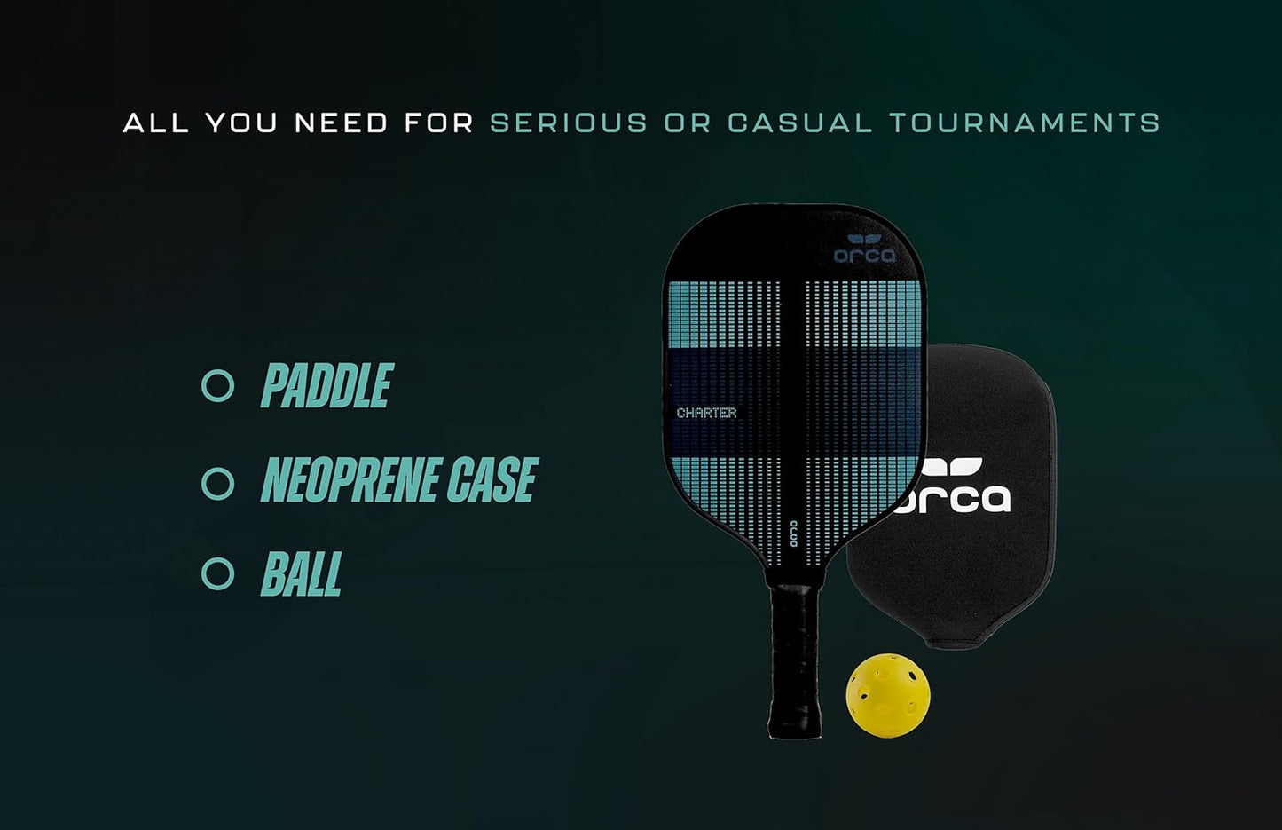 ORCA™ Charter Pickleball Racket Set