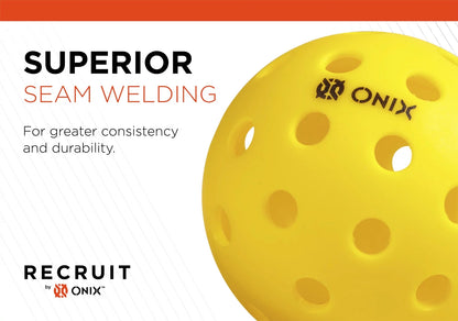ONIX™ Pure Outdoor Pickleball Balls – Yellow (3 Pack)