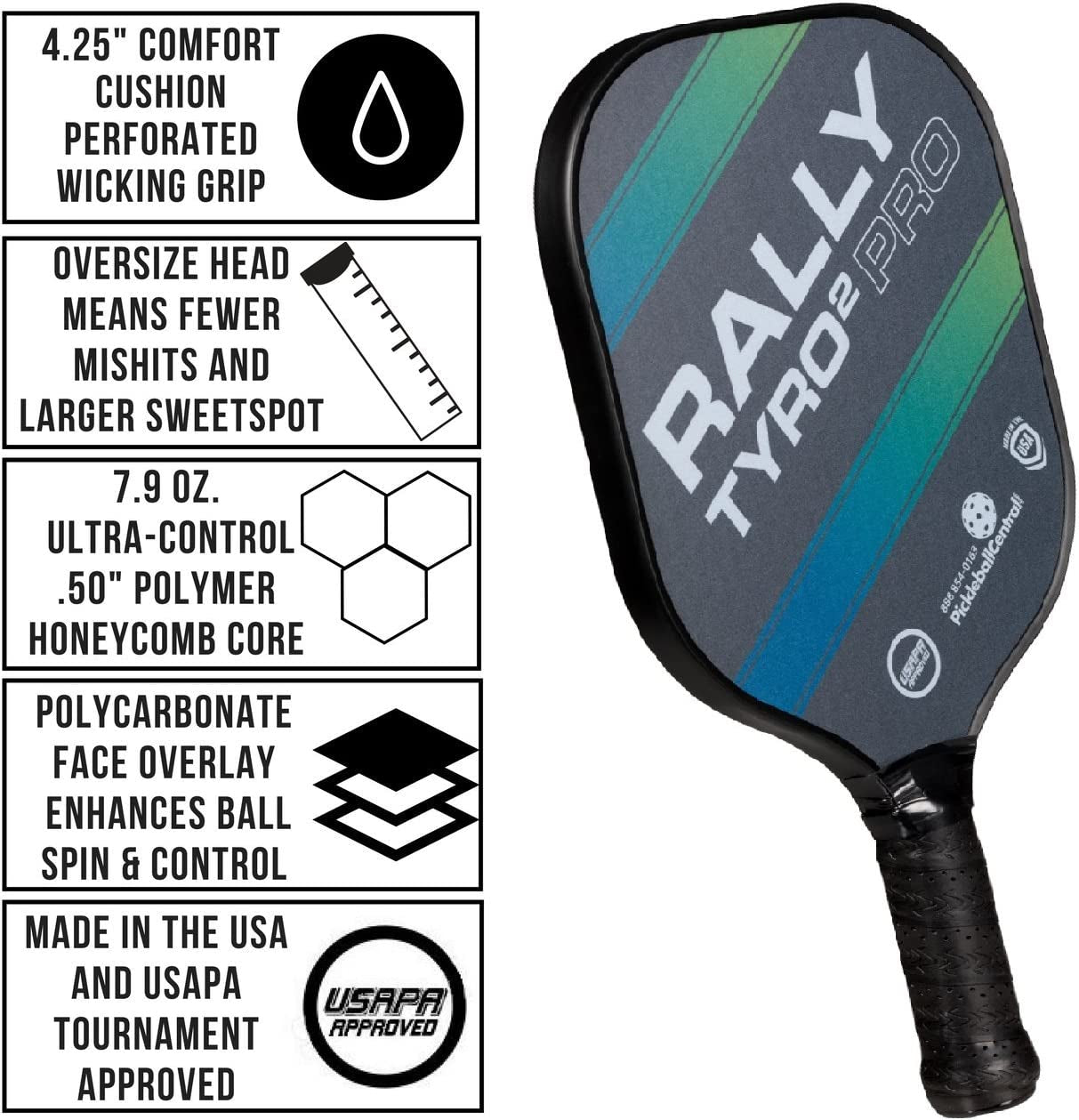 Rally Tyro™ 2 Pro Pickleball Paddle