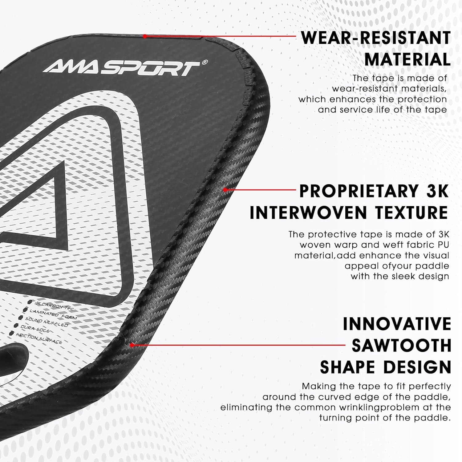 AMA SPORT™ 3K Racket Protection Tape
