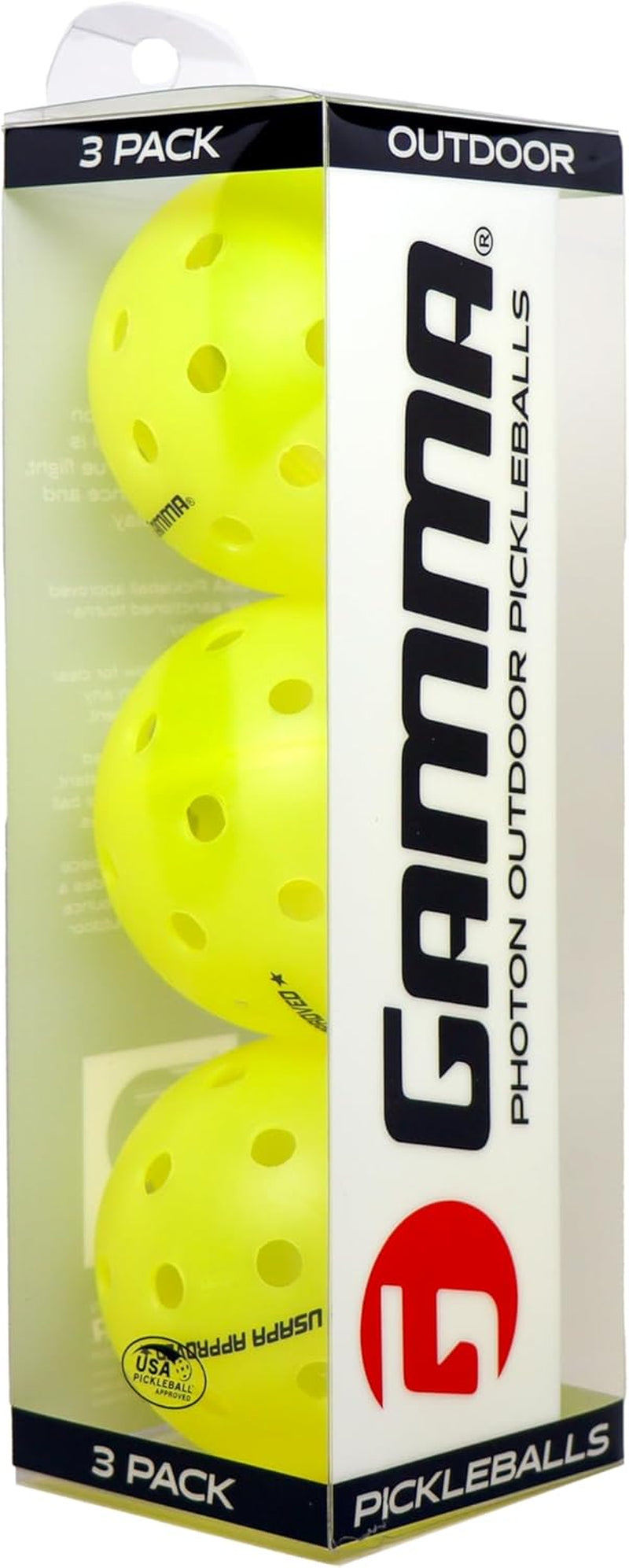 GAMMA™ Photon Outdoor Pickleballs (3 Pack)