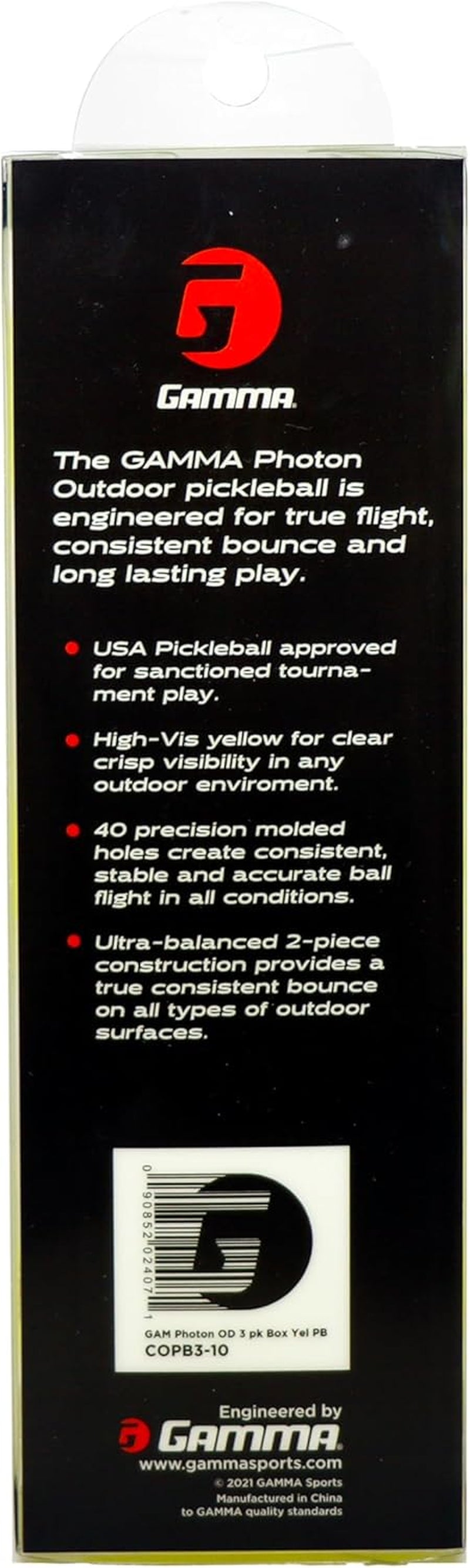 GAMMA™ Photon Outdoor Pickleballs (3 Pack)