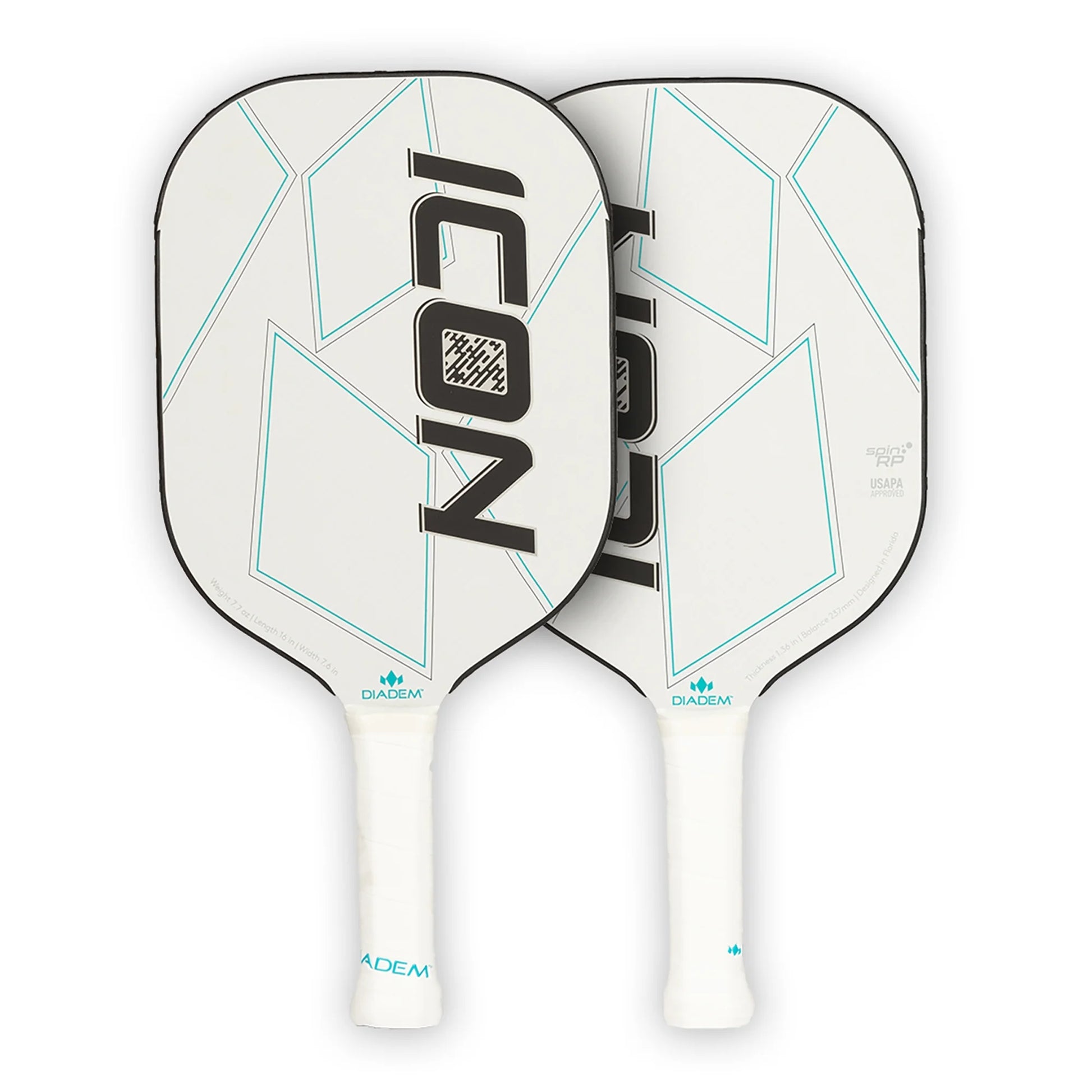 Diadem ICON™ Lightweight Pickleball Paddle – White