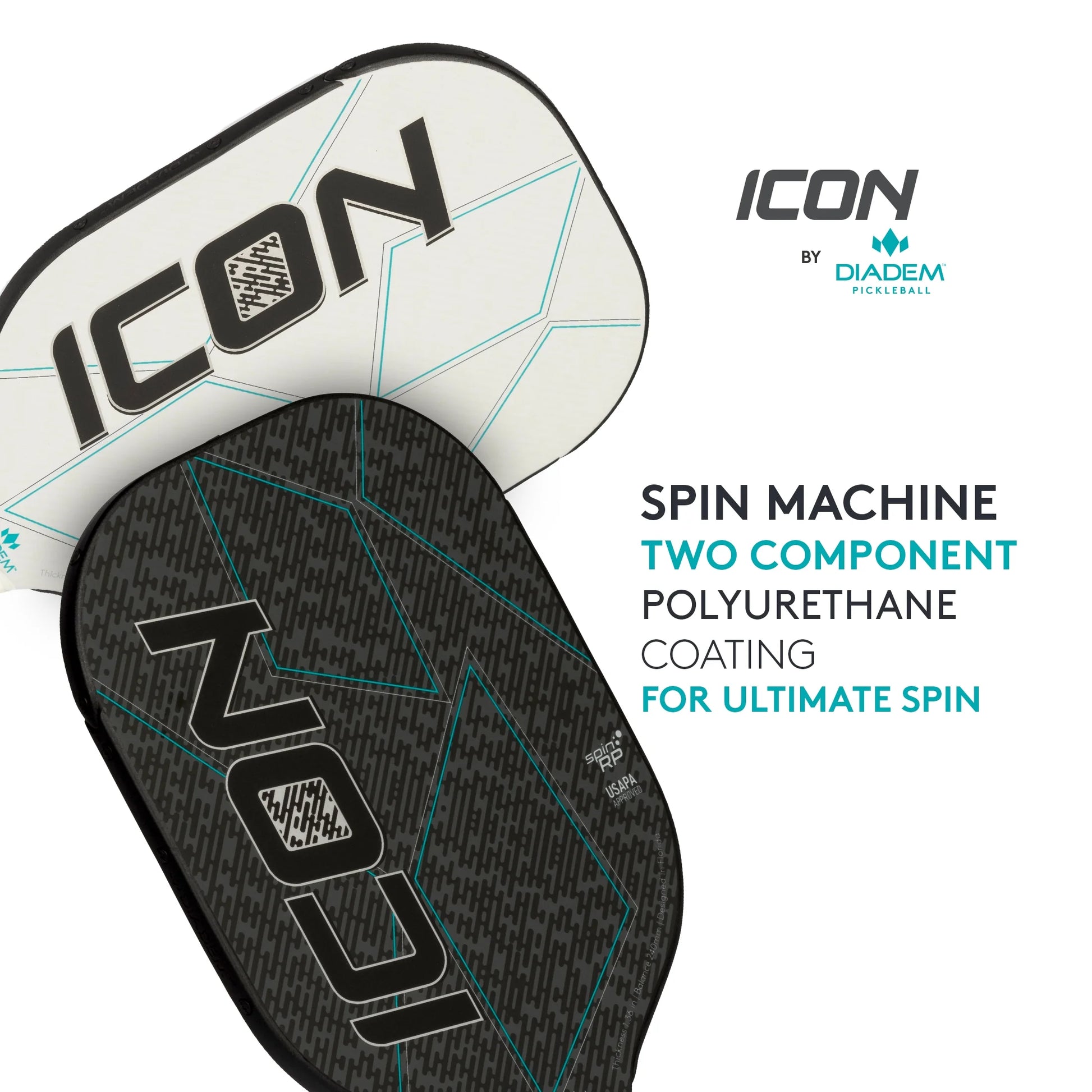 Diadem ICON™ Lightweight Pickleball Paddle – White