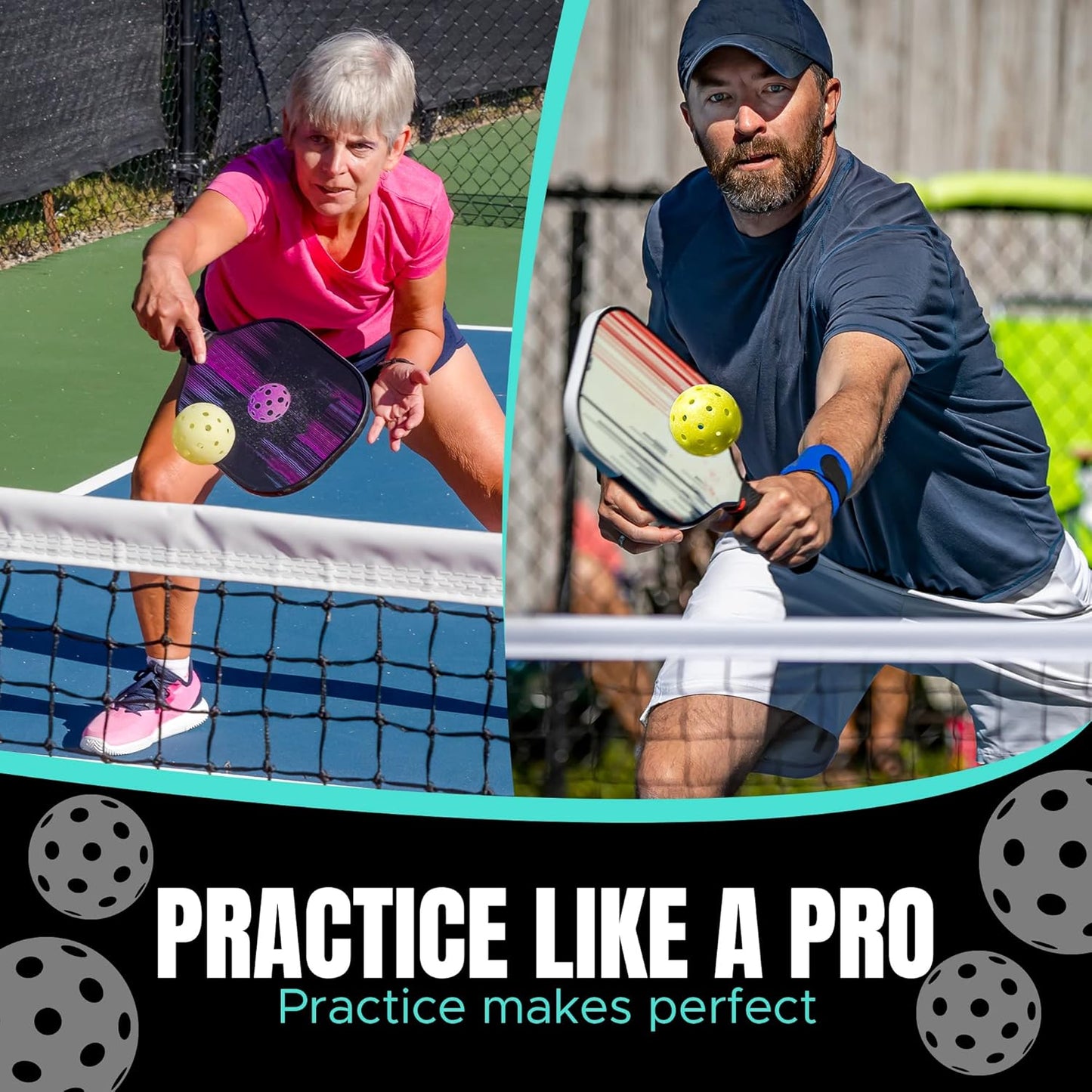 AMA SPORT™ Portable Pickleball Net System