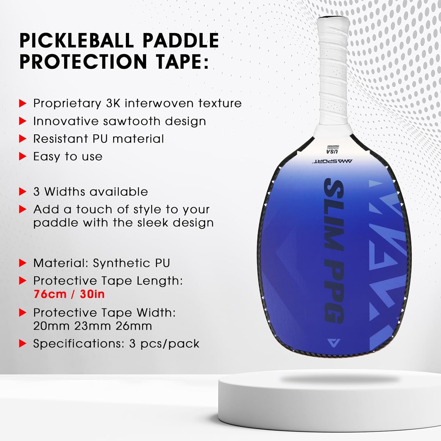 AMA SPORT™ 3K Racket Protection Tape