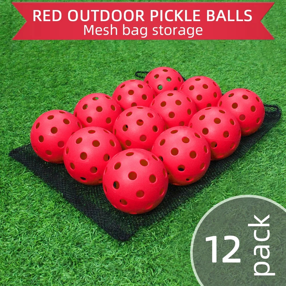 SPORTIC™ 12Pcs Pickleball Balls 