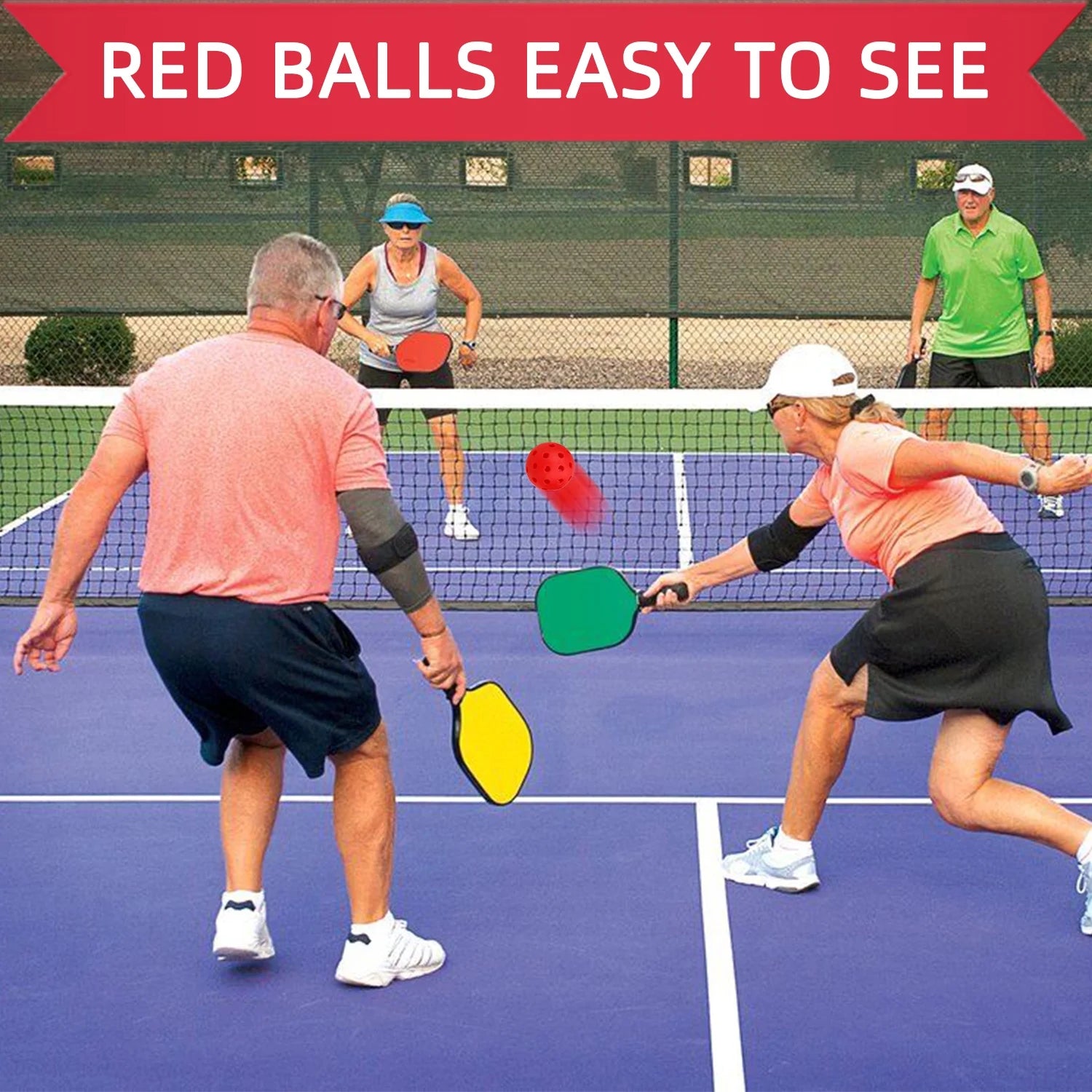 SPORTIC™ 12Pcs Pickleball Balls 