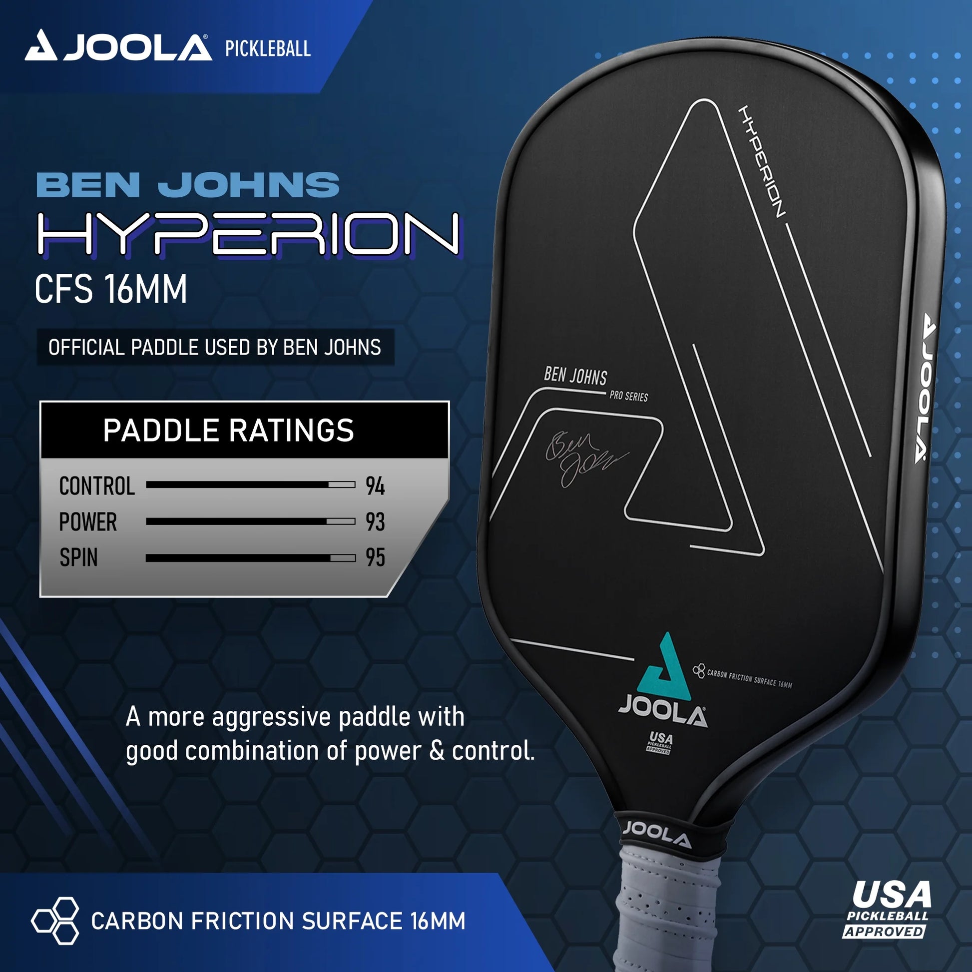 JOOLA™ Ben Johns Hyperion CFS 16 Pickleball Paddle