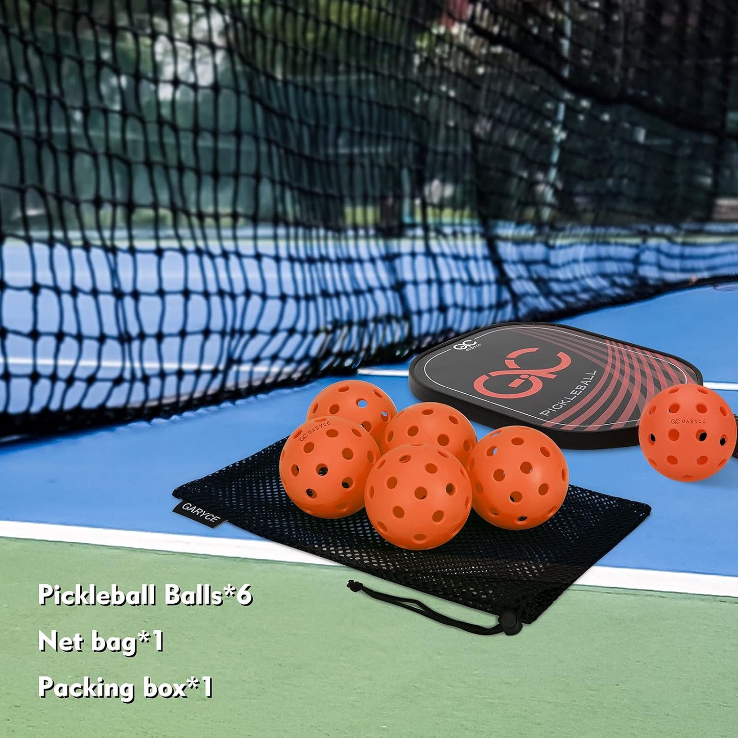 GARYCE® Outdoor Pickleballs 2025 (6-Pack)
