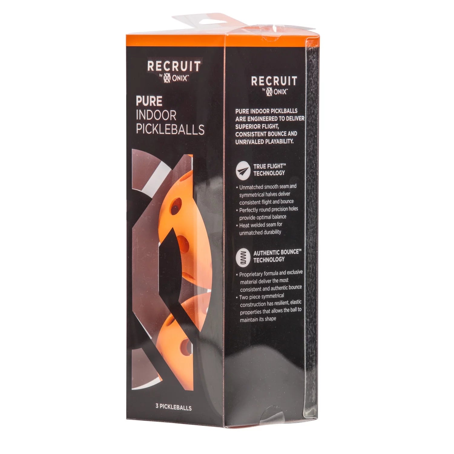 Recruit by ONIX® Pickleball Pure Indoor Balls (3 Pack)