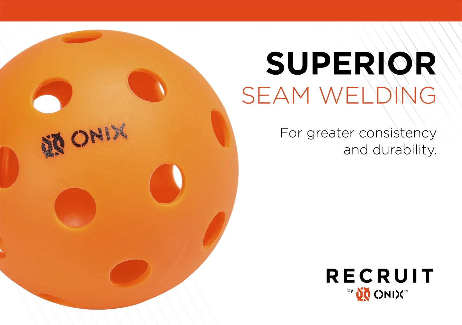Recruit by ONIX® Pickleball Pure Indoor Balls (3 Pack)