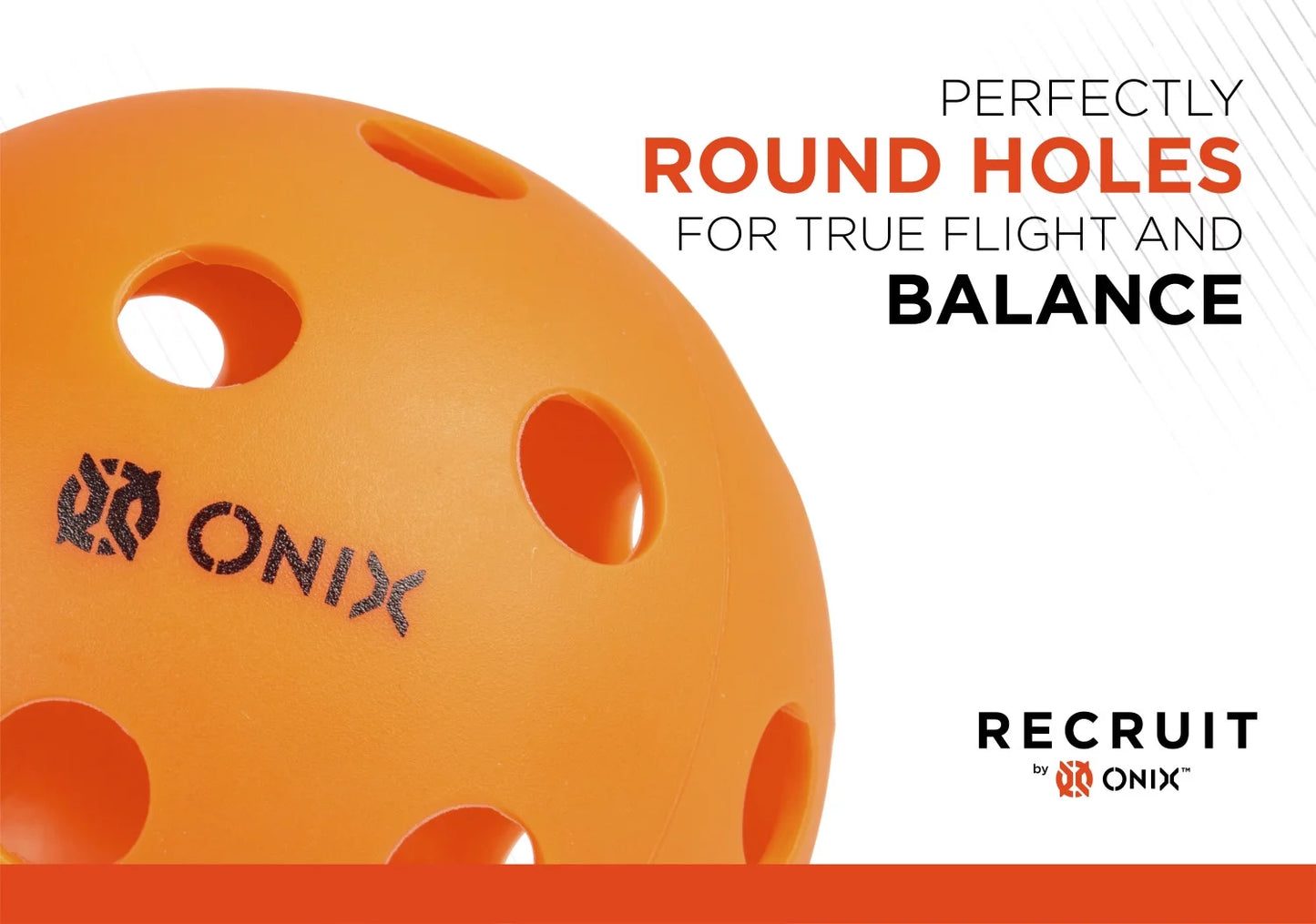 Recruit by ONIX® Pickleball Pure Indoor Balls (3 Pack)