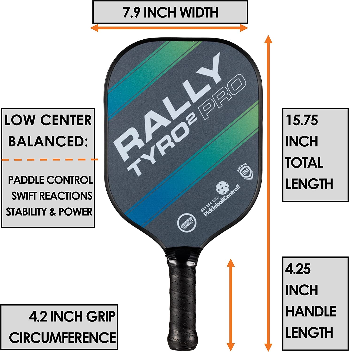 Rally Tyro™ 2 Pro Pickleball Paddle